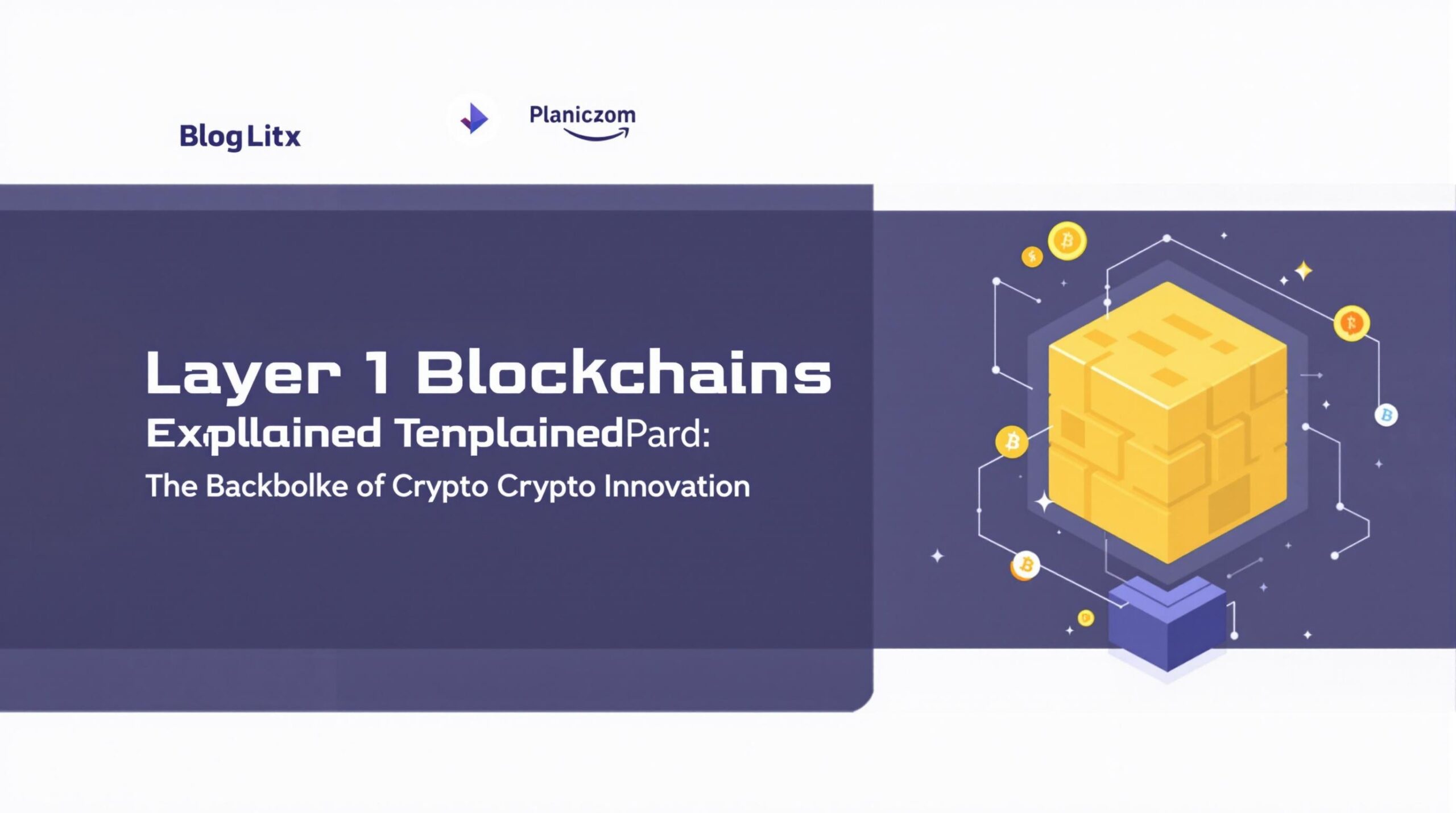 Infographic depicting the words Layer 1 Blockchains Explained: The Backbone of Crypto Innovation