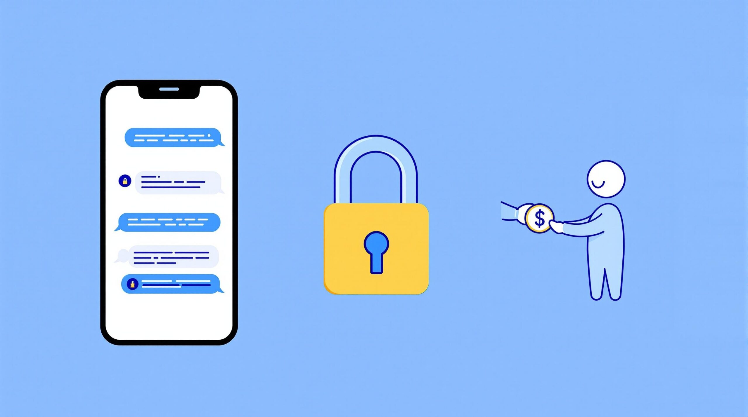 Infographic depicting the words Jara Wallet Escrow-Enabled P2P Chat Bot Explained