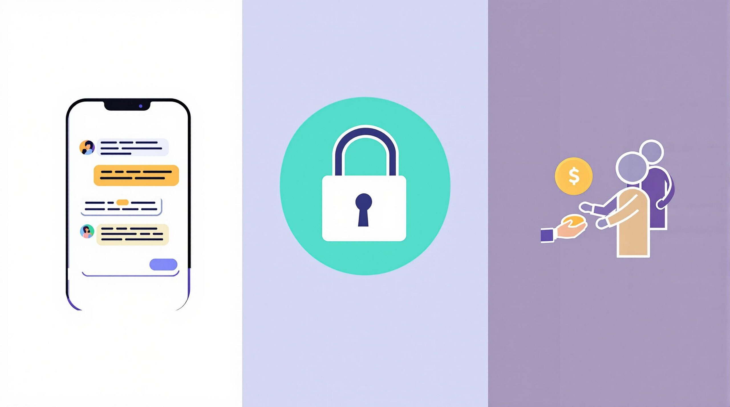 Infographic depicting the words Jara Wallet Escrow-Enabled P2P Chat Bot Explained