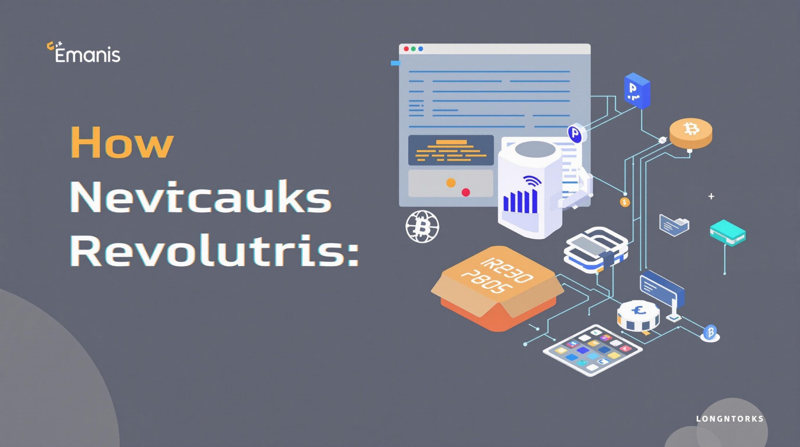 Infographic depicting the words How Smart Contracts Are Revolutionizing Business Automation