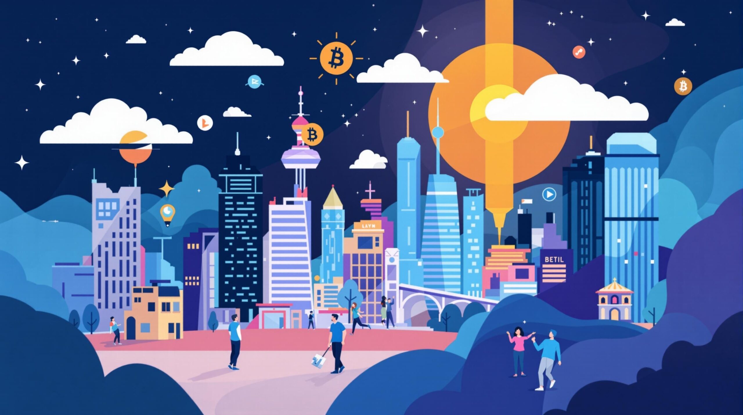 Infographic depicting the words How Layer 1 Blockchains Enable Cross-Chain Interoperability  