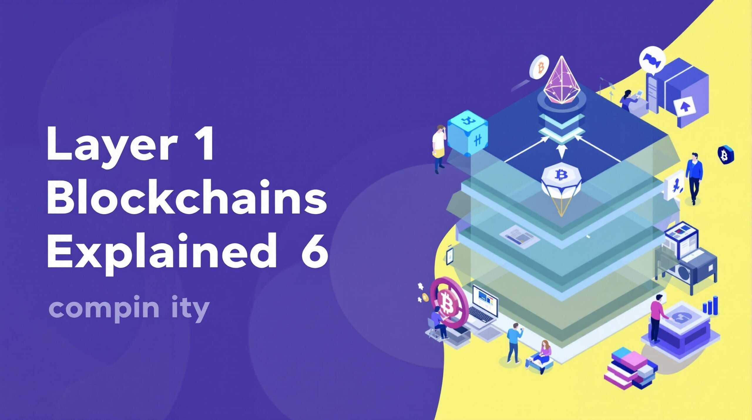 Infographic depicting the words Layer 1 Blockchains Explained: The Backbone of Crypto Innovation