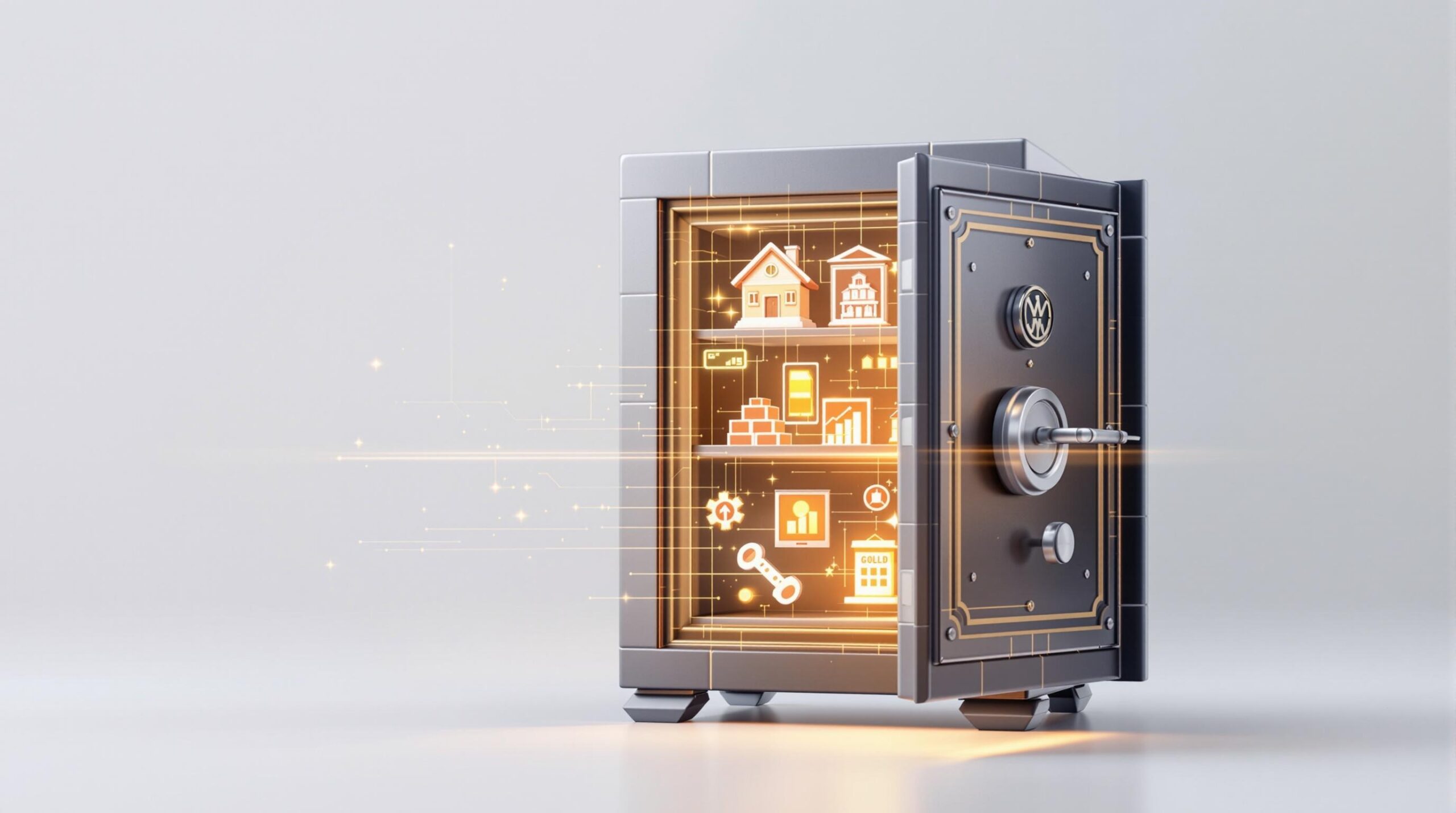 Infographic depicting the words Top 5 Benefits of Tokenizing Real-World Assets (RWA)