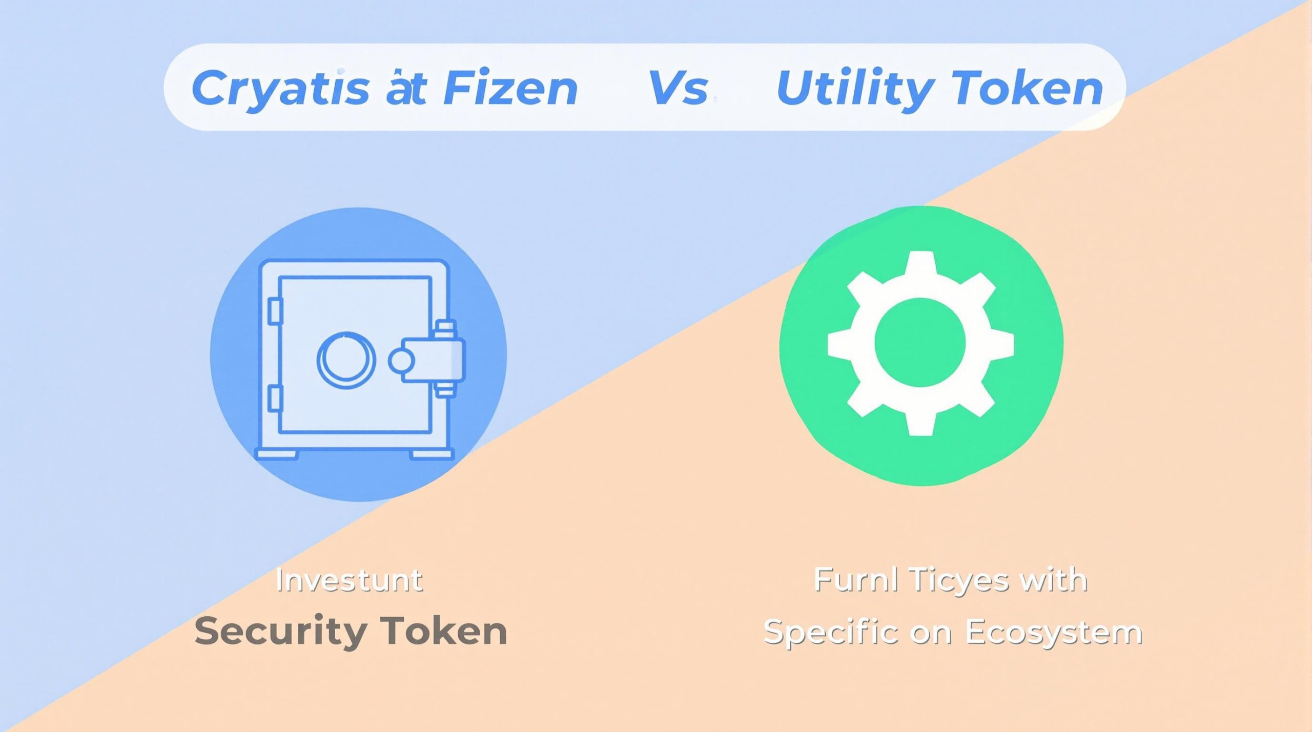 Infographic depicting the words Security Tokens vs. Utility Tokens: What’s the Difference?