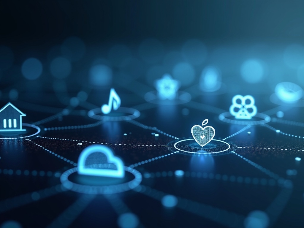 Infographic depicting the words Top 5 Industries Being Disrupted by Smart Contracts