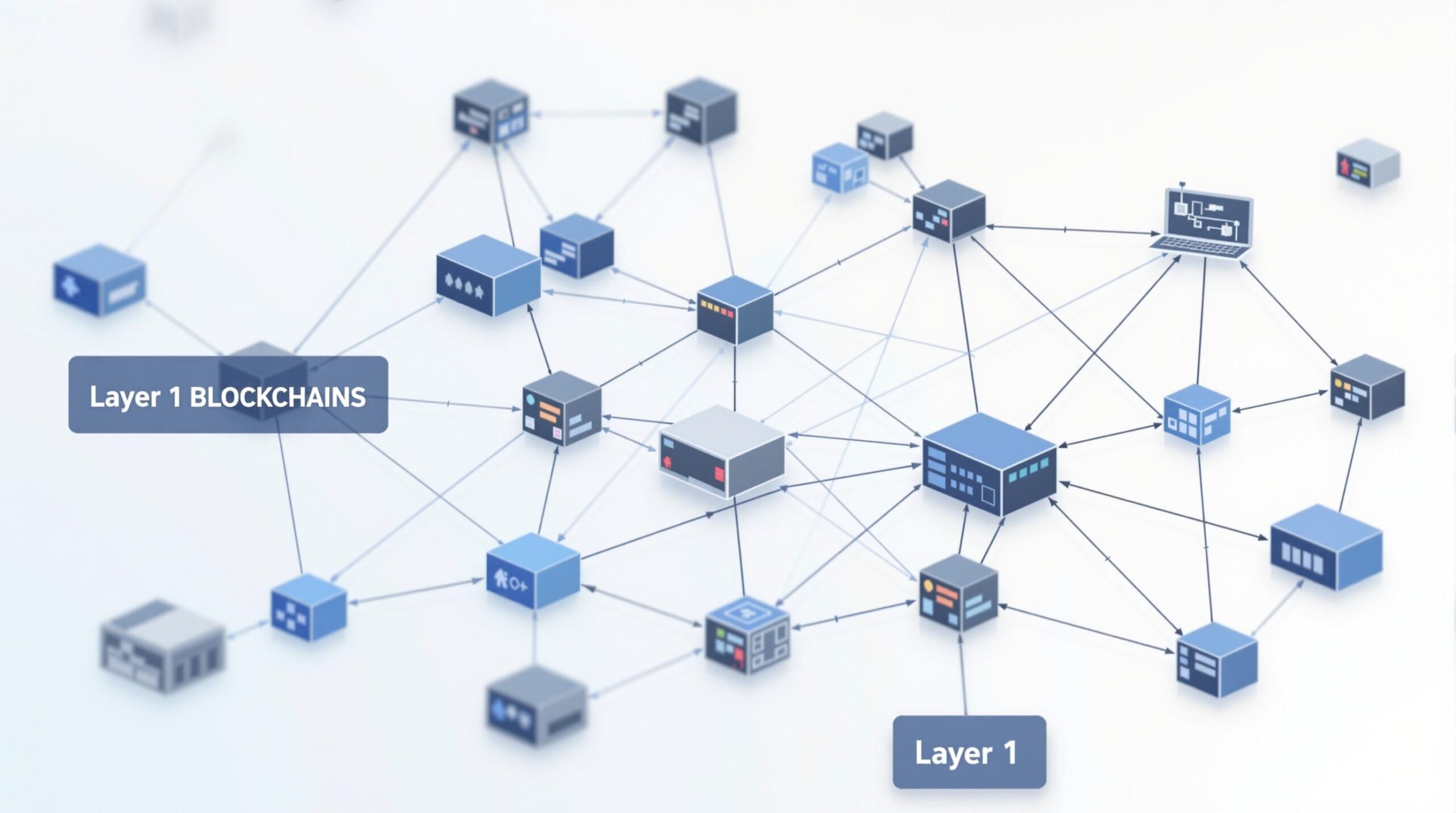 Infographic depicting the words Layer 1 Blockchains Explained: The Backbone of Crypto Innovation