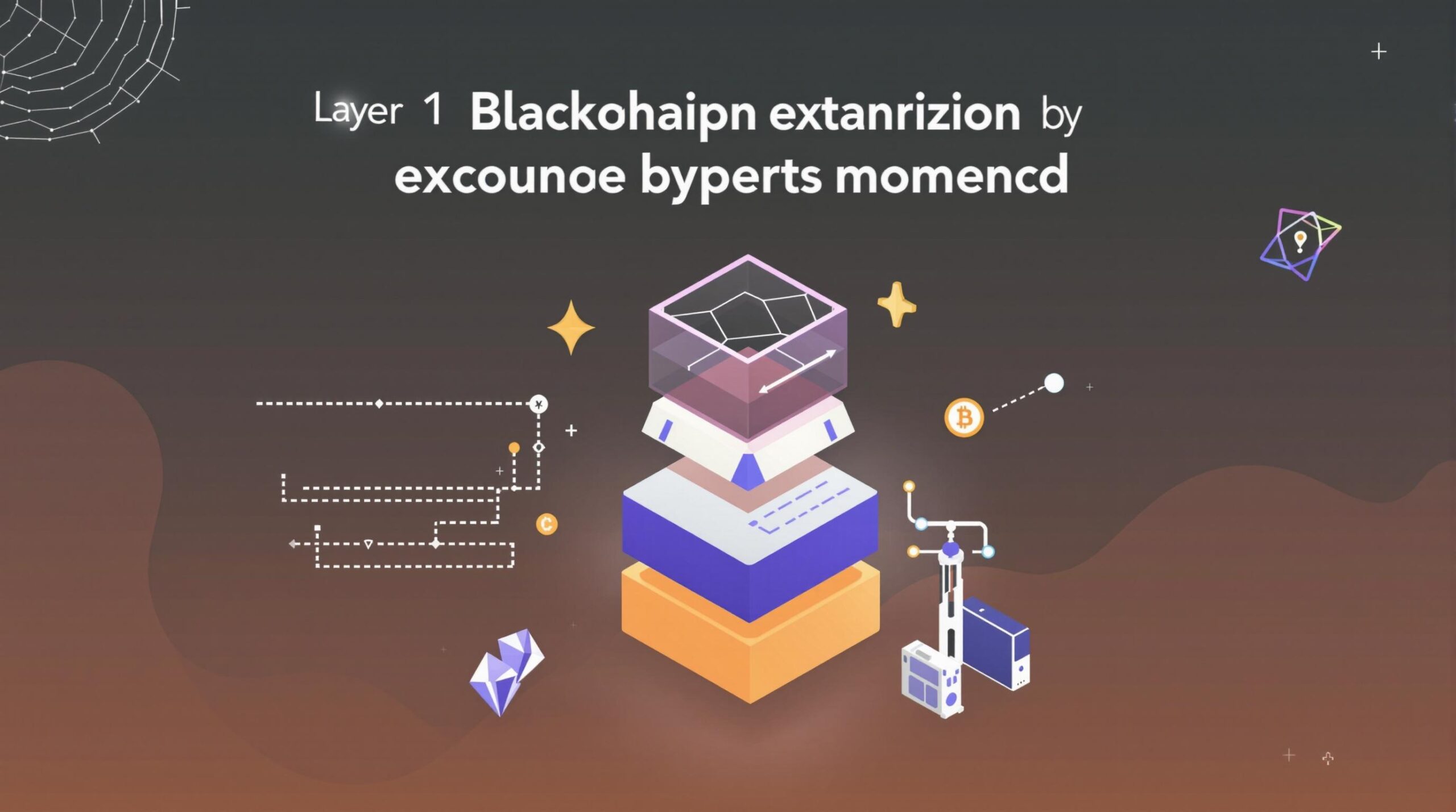 Infographic depicting the words Layer 1 Blockchains Explained: The Backbone of Crypto Innovation