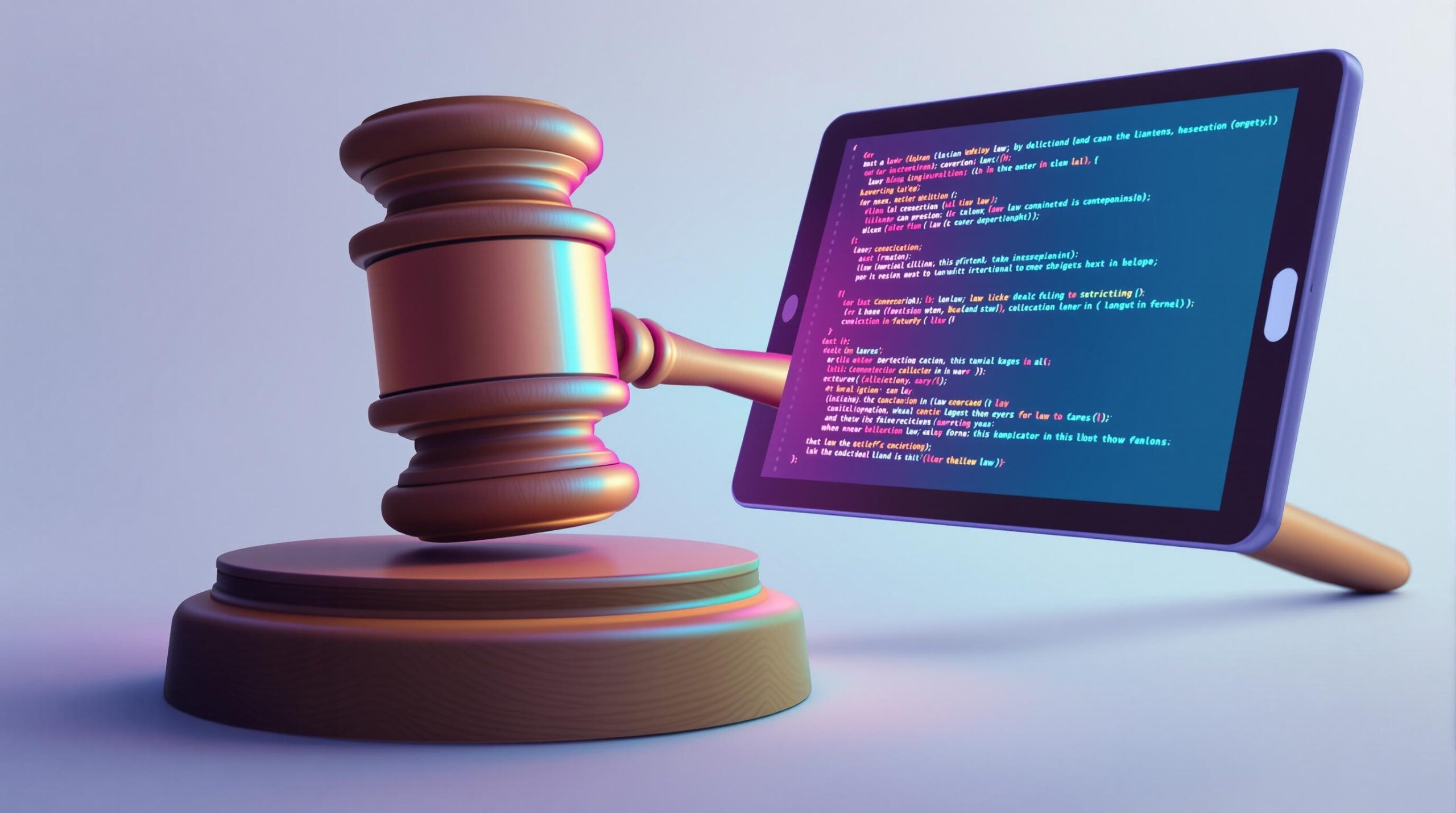 Infographic depicting the words Can Smart Contracts Replace Lawyers? A Look Into the Future of Legal Tech