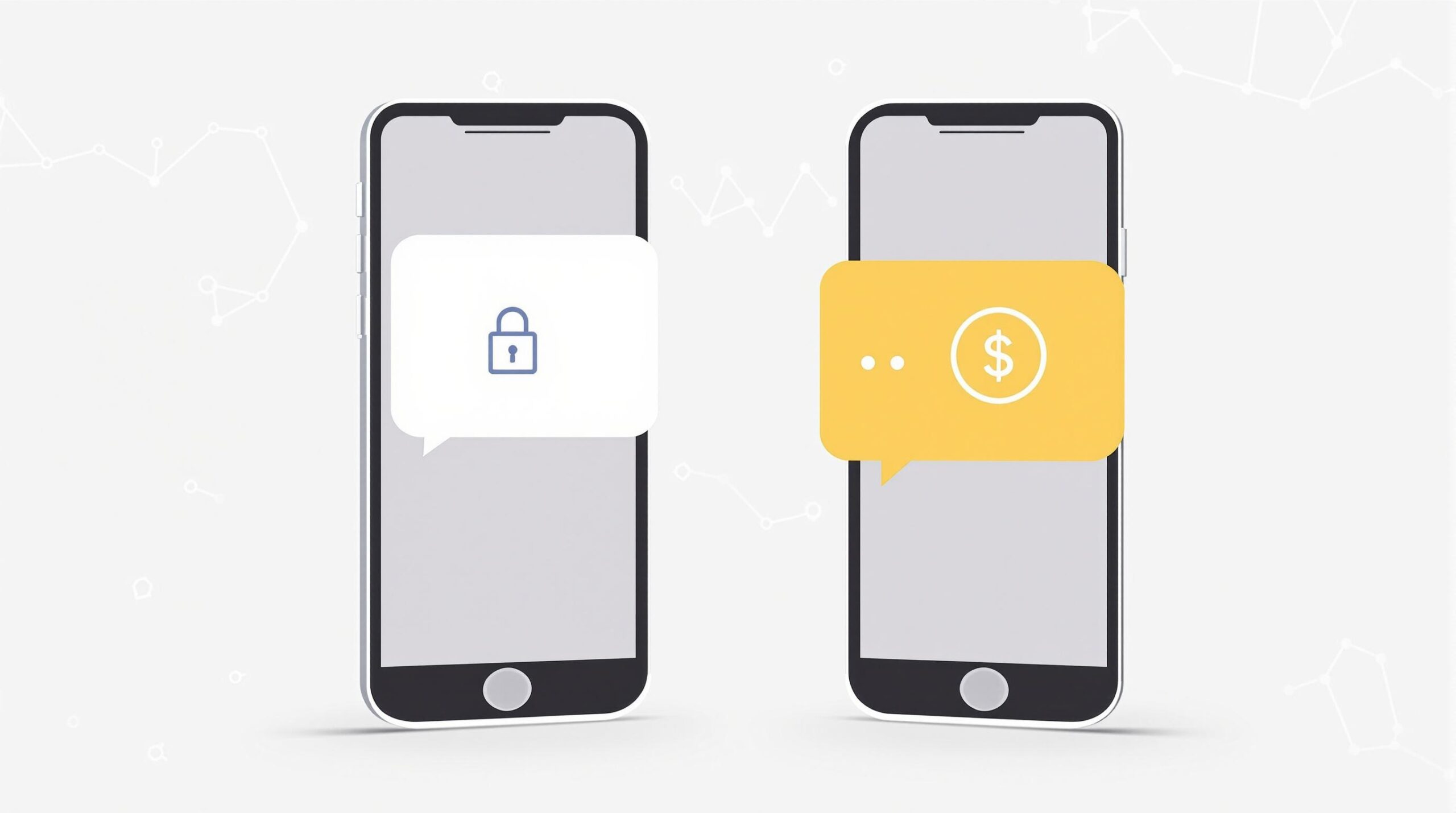 Infographic depicting the words Jara Wallet Escrow-Enabled P2P Chat Bot Explained