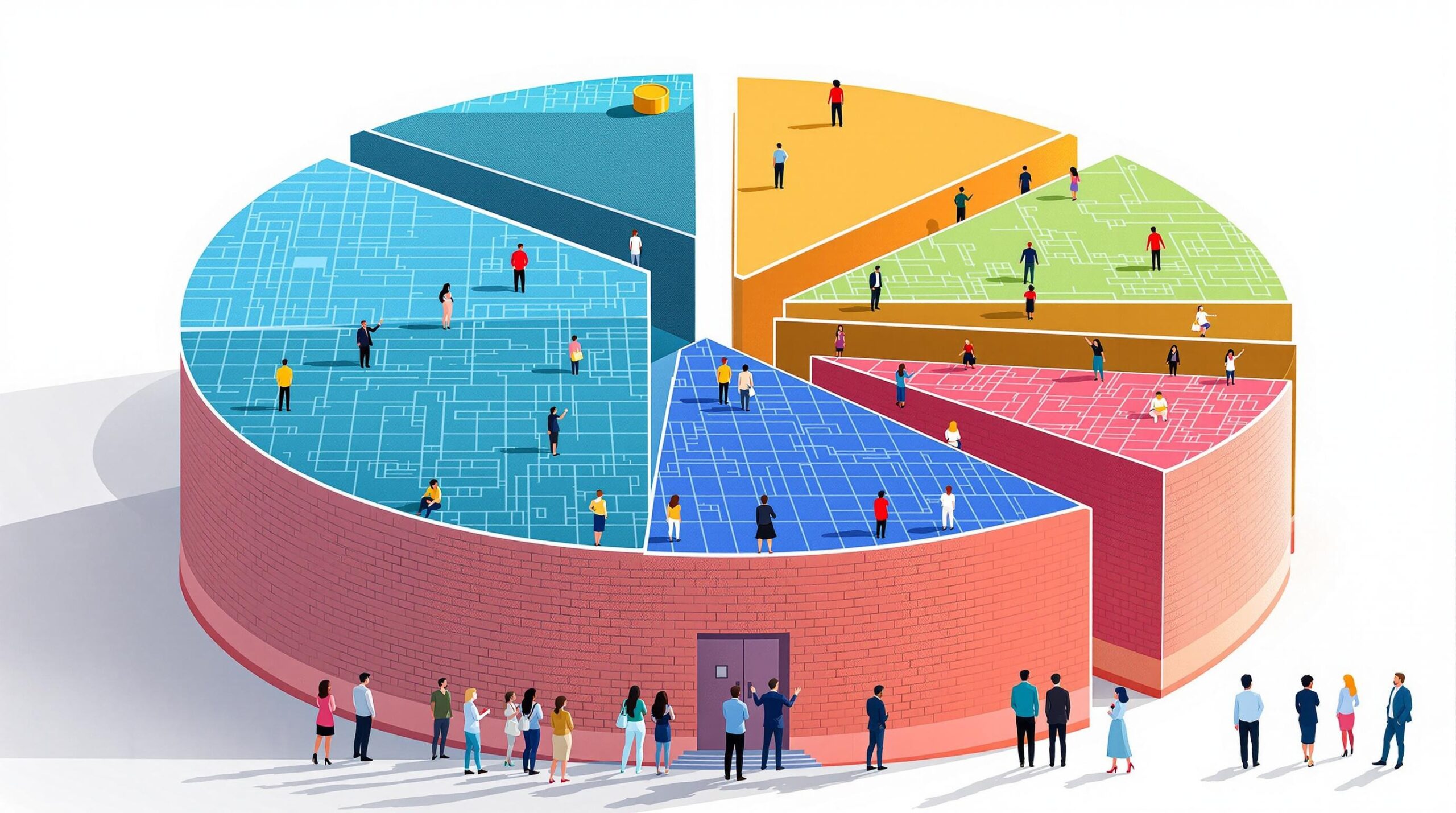 Infographic depicting the words Fractional Ownership: How Tokenization Is Making Investment More Accessible